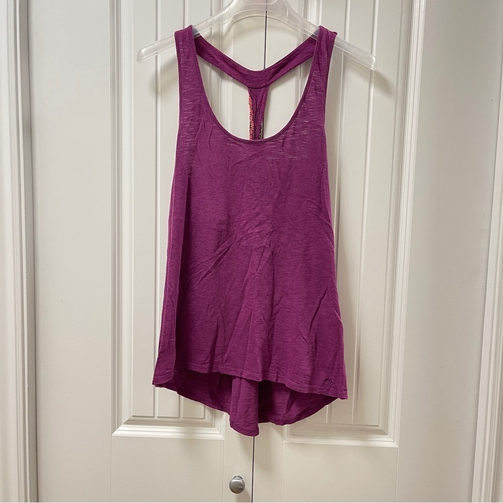 Roxy Boho Beaded Racerback Tank Magenta – S - Picture 2 of 12